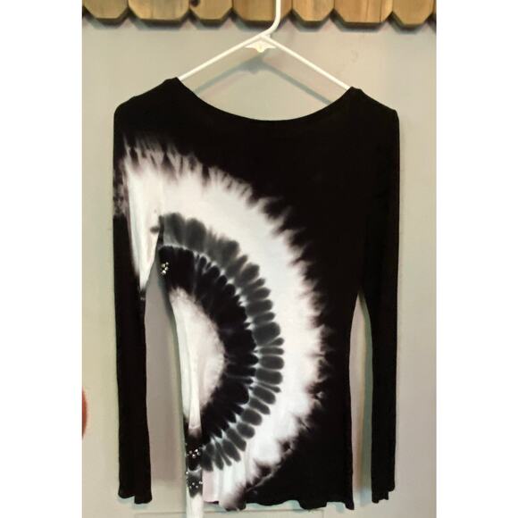 Flattering INC Concepts Tie-Dye with Sequins Long Sleeve Top - Picture 1 of 9